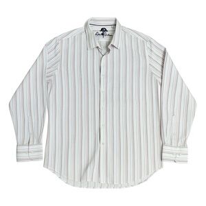 Robert Graham Striped Button Down Shirt Classic Fit L